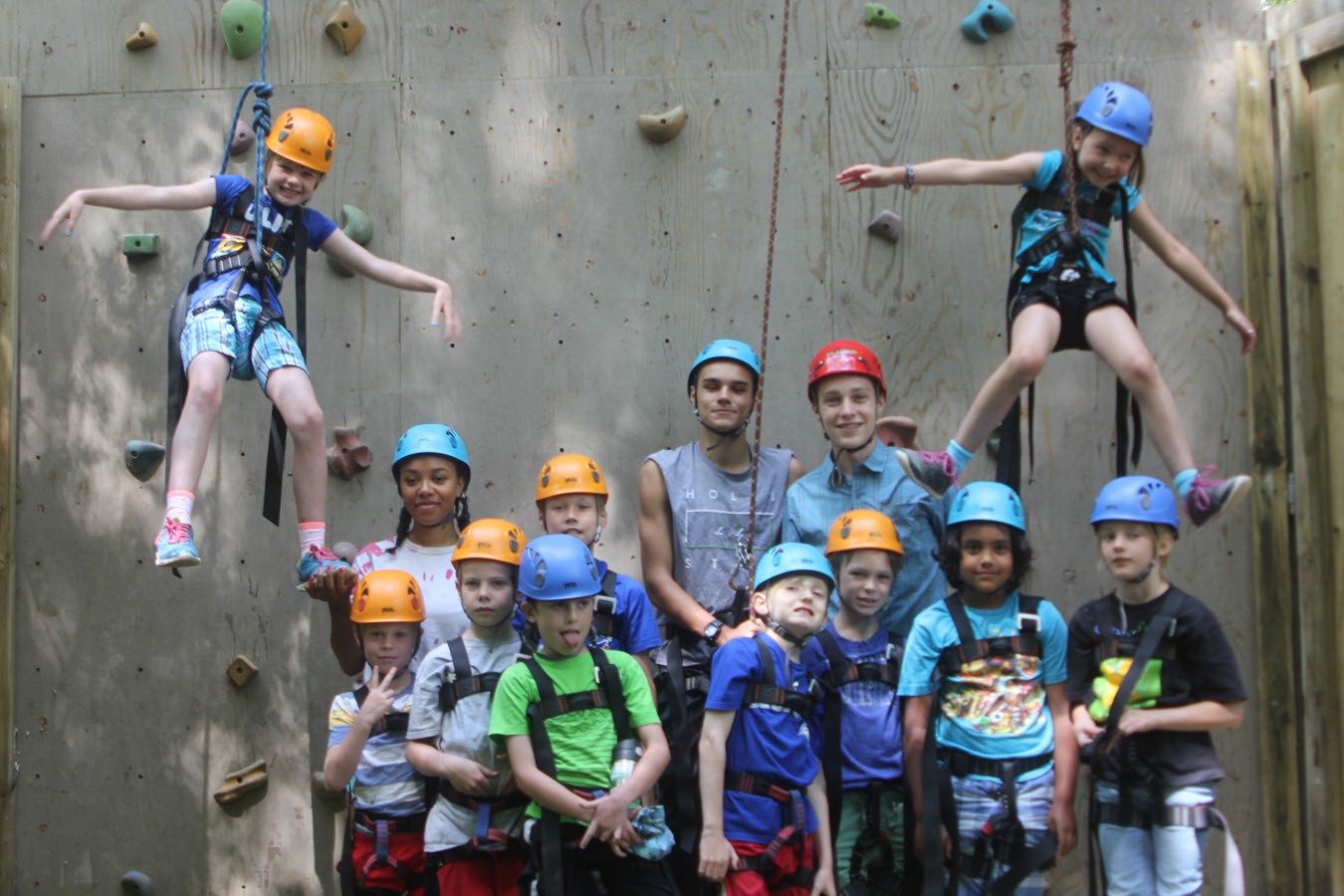 Climbing the wall. Photo: Canterbury Hills Camp staff