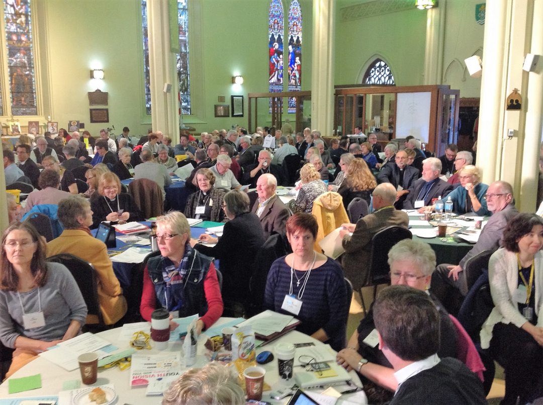 Synod delegates from parishes and other groups gather annually to hear reports and plan for the future. Photo: Hollis Hiscock