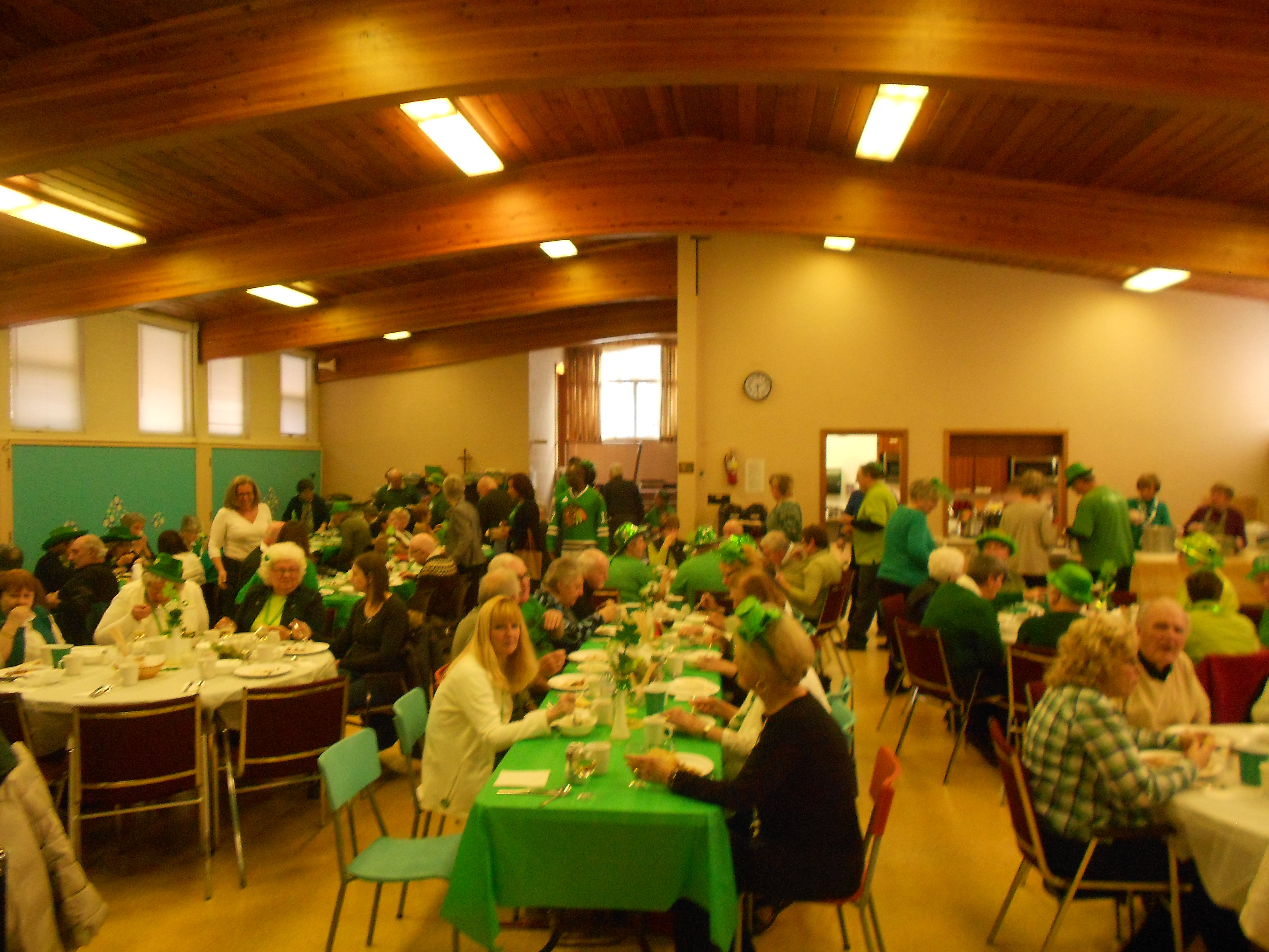 St Patrick dinner