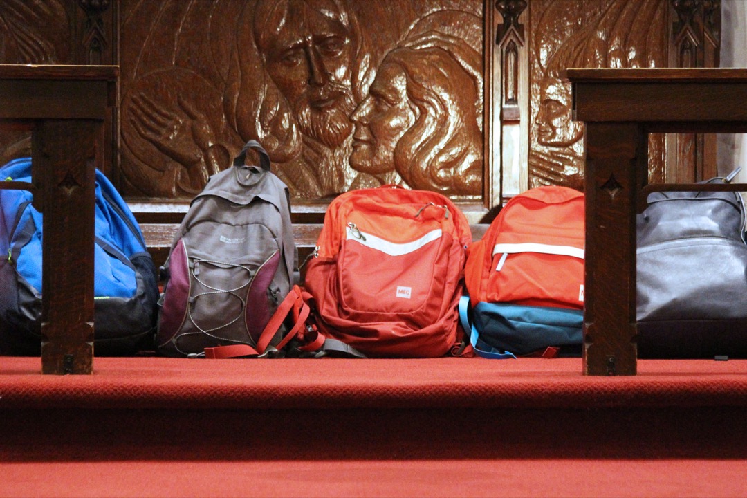 Backpacks at Altar (002) Ancaster