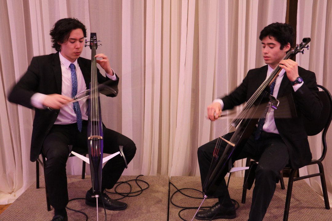 Maximilian Aoki and Theodor Aoki provided super music for the over 300 people attending this year’s Bishop’s Company dinner. Photos: Alison D'Atri and Hollis Hiscock