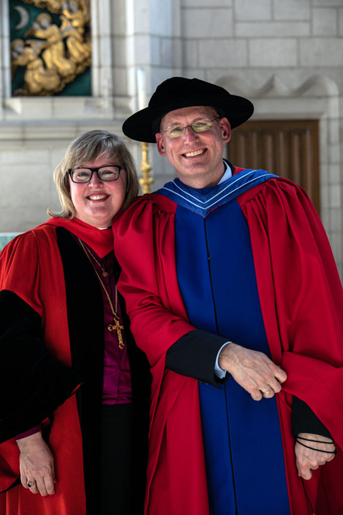 Bishop Susan with Dean Chris Brittain